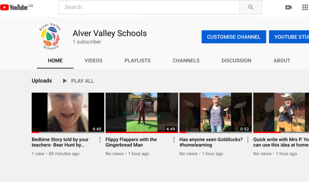 Alver Valley Schools YouTube Channel