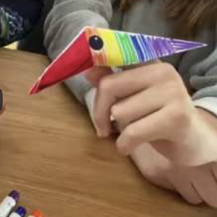 Paper Craft - Rainbow Bird